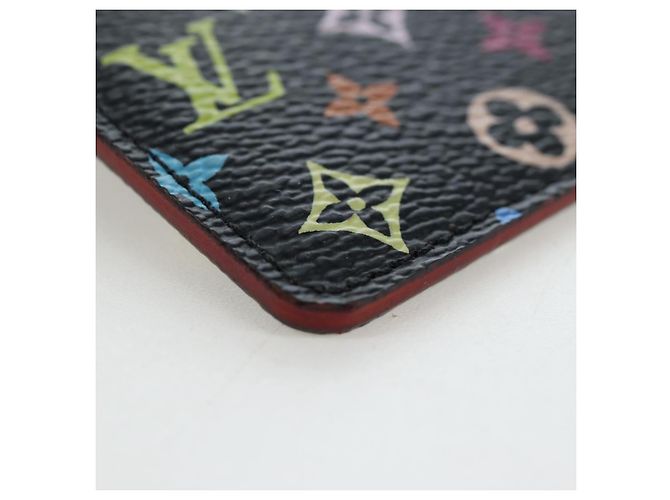 LOUIS VUITTON Monogram Multicolor Etui Hand Mirror Black M92651 LV Auth 194718V Nero - vista 8