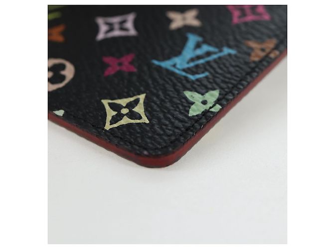 LOUIS VUITTON Monogram Multicolor Etui Hand Mirror Black M92651 LV Auth 194718V Nero - vista 9