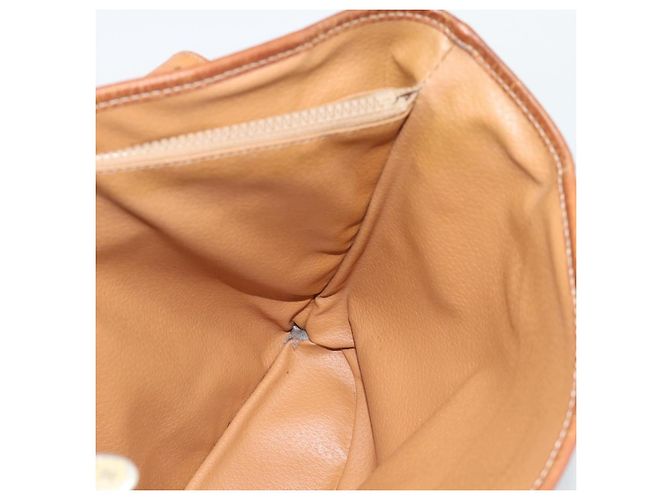Céline Bolsa Tote CELINE Macadam em PVC e couro marrom com detalhes dourados Auth BA14737 - vista 17