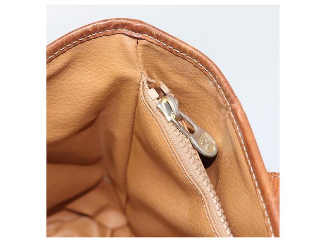 Céline Bolsa Tote CELINE Macadam em PVC e couro marrom com detalhes dourados Auth BA14737 - vista 19