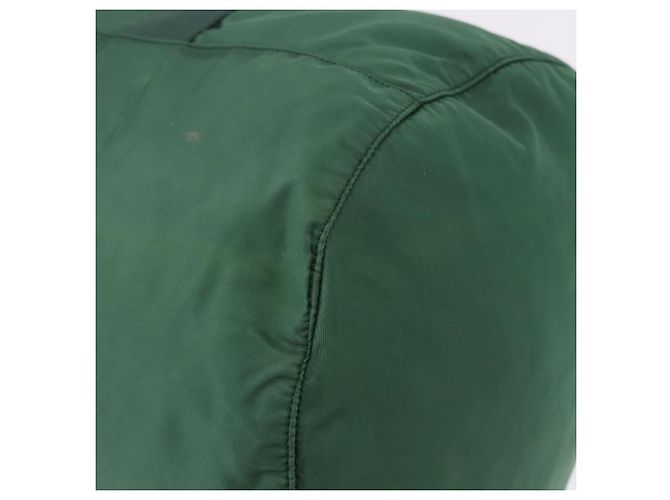 Borsa Boston PRADA Nylon 2way Verde Argento Auth 194594 - vista 15