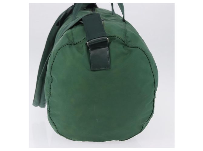 Borsa Boston PRADA Nylon 2way Verde Argento Auth 194594 - vista 4