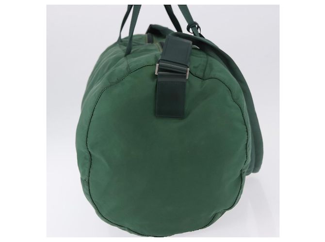 Borsa Boston PRADA Nylon 2way Verde Argento Auth 194594 - vista 5