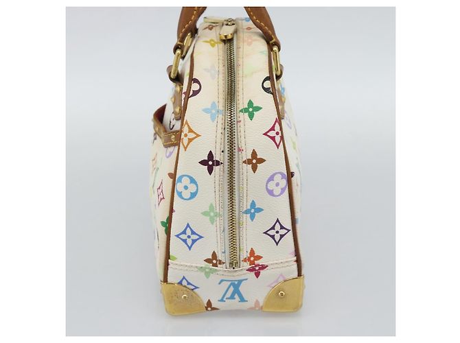 LOUIS VUITTON Borsa Monogram Multicolor Trouville Bianca M92663 LV Auth 195291 Bianco - vista 4