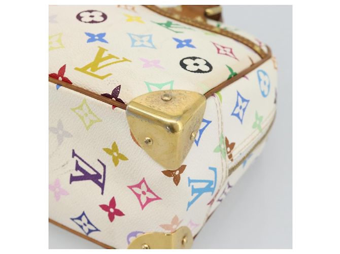 LOUIS VUITTON Borsa Monogram Multicolor Trouville Bianca M92663 LV Auth 195291 Bianco - vista 9
