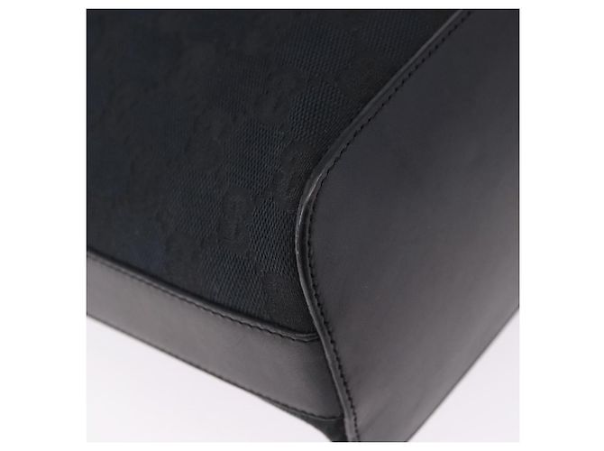 Borsa a Spalla GUCCI GG Canvas Nera Argento 001 3814 Auth 194836V Nero - vista 12