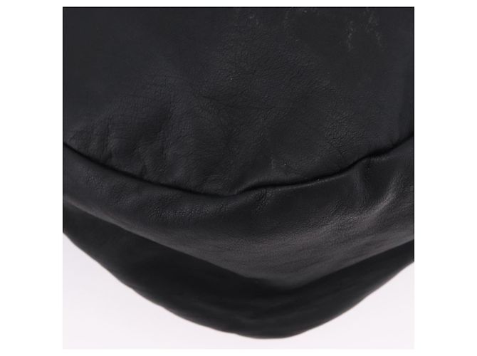 Borsa a Spalla Jimmy Choo in Pelle Nera Argento Auth bs36091A Nero - vista 10