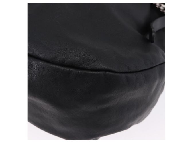 Borsa a Spalla Jimmy Choo in Pelle Nera Argento Auth bs36091A Nero - vista 11