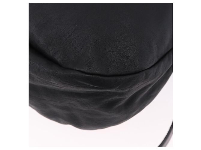 Borsa a Spalla Jimmy Choo in Pelle Nera Argento Auth bs36091A Nero - vista 13