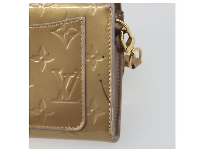 LOUIS VUITTON Monogram Vernis Rossmore MM Rose Velur M91589 LV Auth BA14592 Monogramma - vista 9