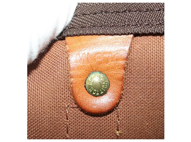 LOUIS VUITTON Monogram Keepall 60 Boston Bag M41422 LV Auth 192005 Monogramma - vista 21