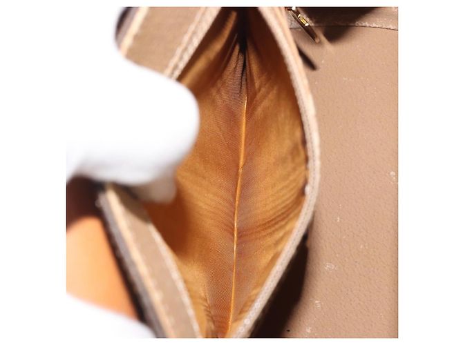 Céline Borsa CELINE Macadam Canvas Star ball PVC Pelle Marrone Oro Auth 195298 D'oro - vista 21