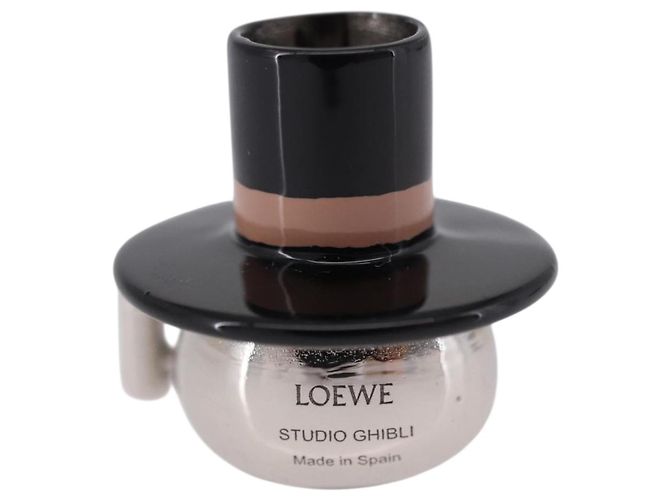 LOEWE x Studio Ghibli Howl's Moving Castle Dice Turnip Charm Auth 167488SM Nero Argento - vista 3