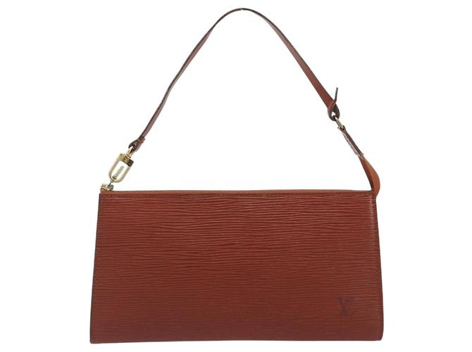LOUIS VUITTON Epi Pochette Accessoires Cartera Marrón M52953 LV Auth 193411 Castaño - vista 13