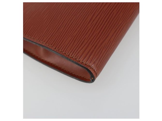 LOUIS VUITTON Epi Pochette Accessoires Cartera Marrón M52953 LV Auth 193411 Castaño - vista 14