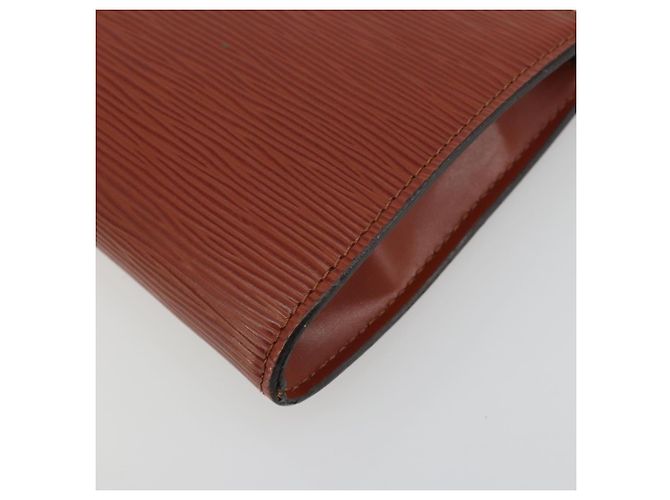 LOUIS VUITTON Epi Pochette Accessoires Cartera Marrón M52953 LV Auth 193411 Castaño - vista 15