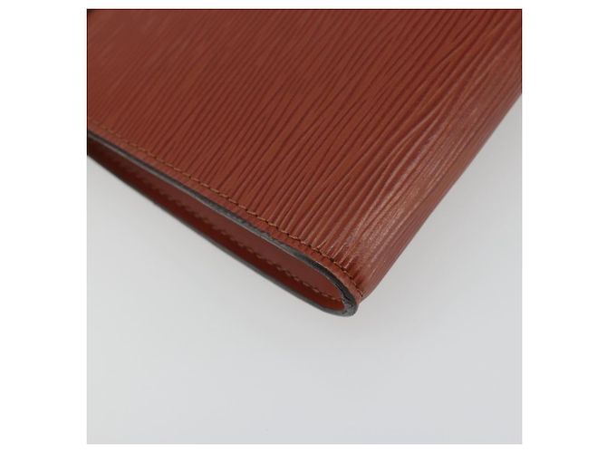 LOUIS VUITTON Epi Pochette Accessoires Cartera Marrón M52953 LV Auth 193411 Castaño - vista 16