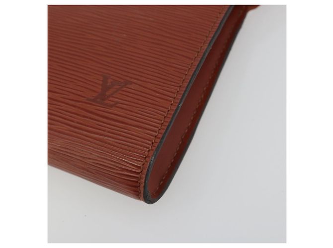 LOUIS VUITTON Epi Pochette Accessoires Cartera Marrón M52953 LV Auth 193411 Castaño - vista 9