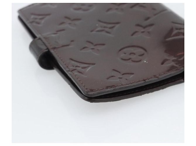 LOUIS VUITTON Monogram Vernis Agenda PM Cover Amarante R21026 LV Auth BA14617 Burdeos - vista 11
