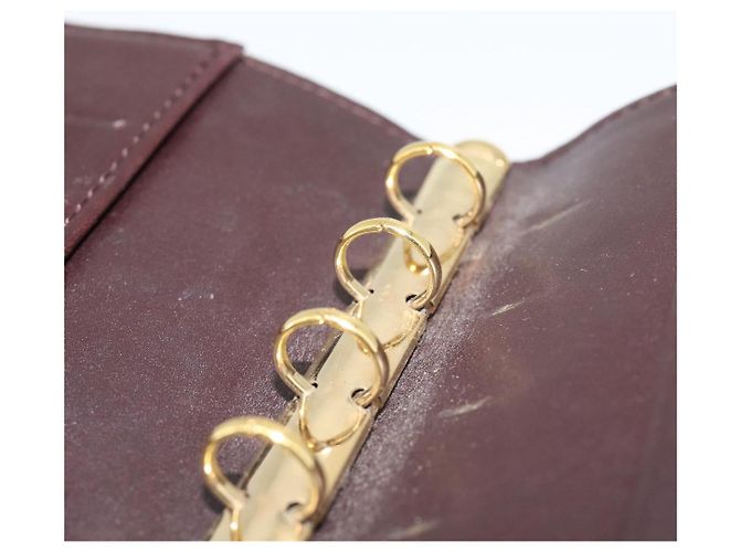 LOUIS VUITTON Monogram Vernis Agenda PM Cover Amarante R21026 LV Auth BA14617 Burdeos - vista 17