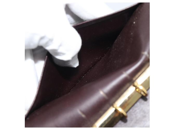 LOUIS VUITTON Monogram Vernis Agenda PM Cover Amarante R21026 LV Auth BA14617 Burdeos - vista 20