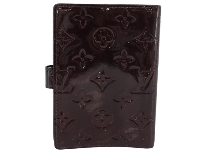 LOUIS VUITTON Monogram Vernis Agenda PM Cover Amarante R21026 LV Auth BA14617 Burdeos - vista 3