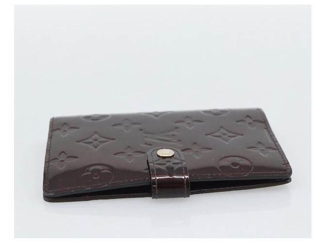 LOUIS VUITTON Monogram Vernis Agenda PM Cover Amarante R21026 LV Auth BA14617 Burdeos - vista 4