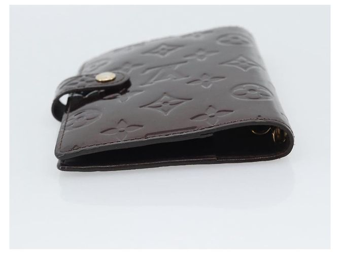 LOUIS VUITTON Monogram Vernis Agenda PM Cover Amarante R21026 LV Auth BA14617 Burdeos - vista 6