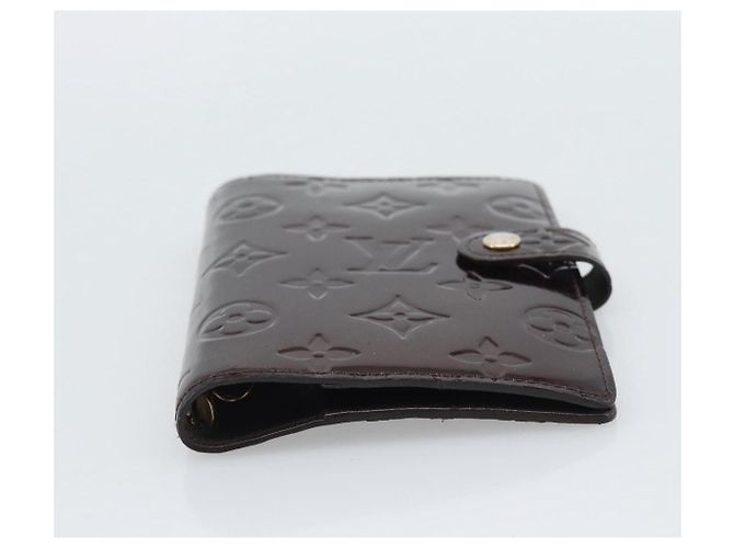 LOUIS VUITTON Monogram Vernis Agenda PM Cover Amarante R21026 LV Auth BA14617 Burdeos - vista 7