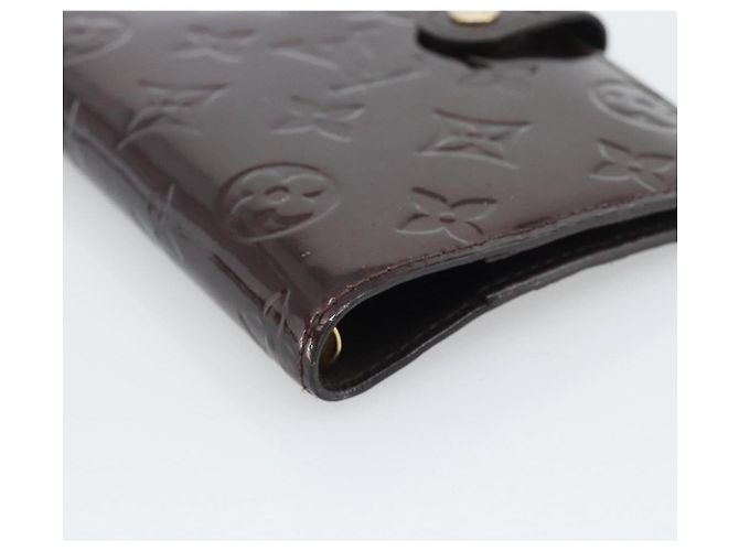 LOUIS VUITTON Monogram Vernis Agenda PM Cover Amarante R21026 LV Auth BA14617 Burdeos - vista 9
