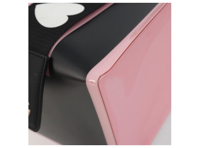 Dolce & Gabbana Borsa Tote DOLCE&GABBANA Rubber Pink Black Auth BA14603M Nero Rosa - vista 10