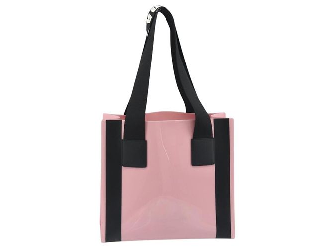Dolce & Gabbana Borsa Tote DOLCE&GABBANA Rubber Pink Black Auth BA14603M Nero Rosa - vista 3