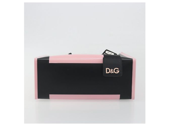 Dolce & Gabbana Borsa Tote DOLCE&GABBANA Rubber Pink Black Auth BA14603M Nero Rosa - vista 9