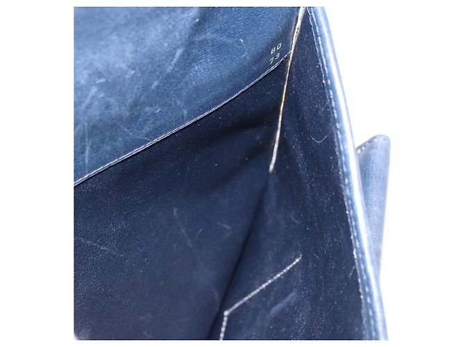 Borsa a tracolla GUCCI GG Canvas Sherry Line Navy Gold Auth 194883 D'oro Blu navy - vista 18