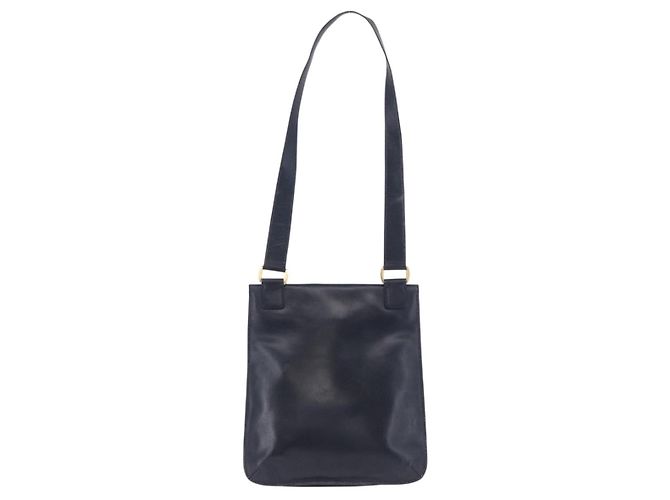 Borsa a tracolla GUCCI GG Canvas Sherry Line Navy Gold Auth 194883 D'oro Blu navy - vista 3