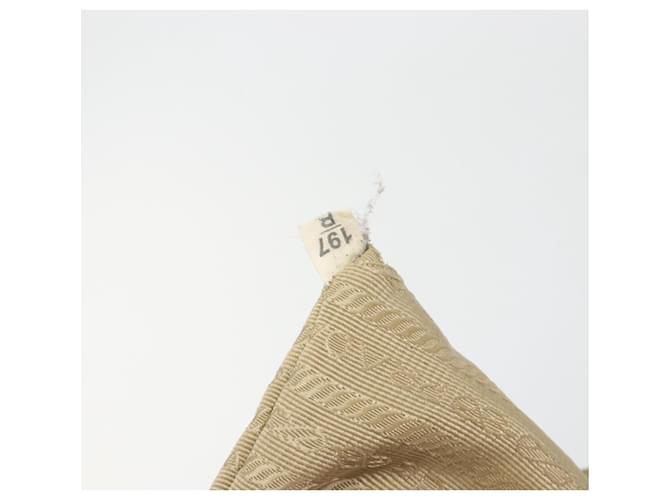 Borsa a tracolla PRADA in tela beige e oro Auth 193355 D'oro - vista 25
