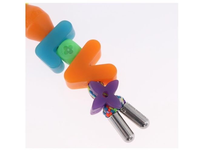 LOUIS VUITTON Portachiavi LV Play Key Ring metal Multicolor MP3450 Auth 195533M Multicolore - vista 3