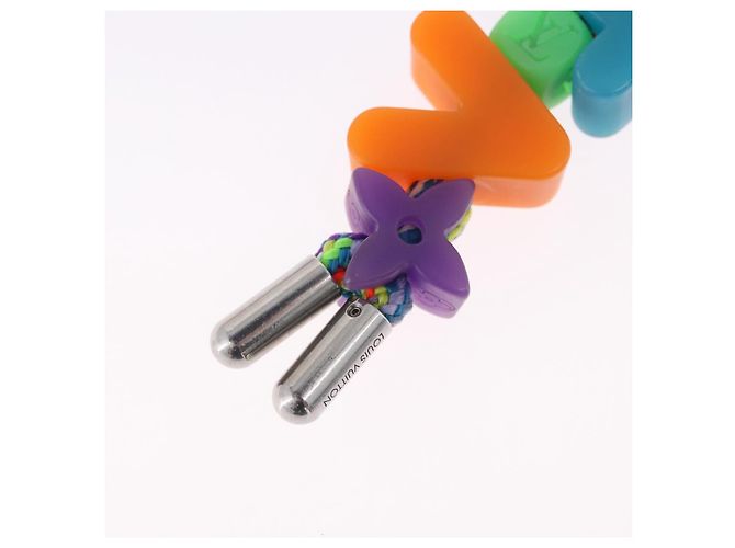 LOUIS VUITTON Portachiavi LV Play Key Ring metal Multicolor MP3450 Auth 195533M Multicolore - vista 7