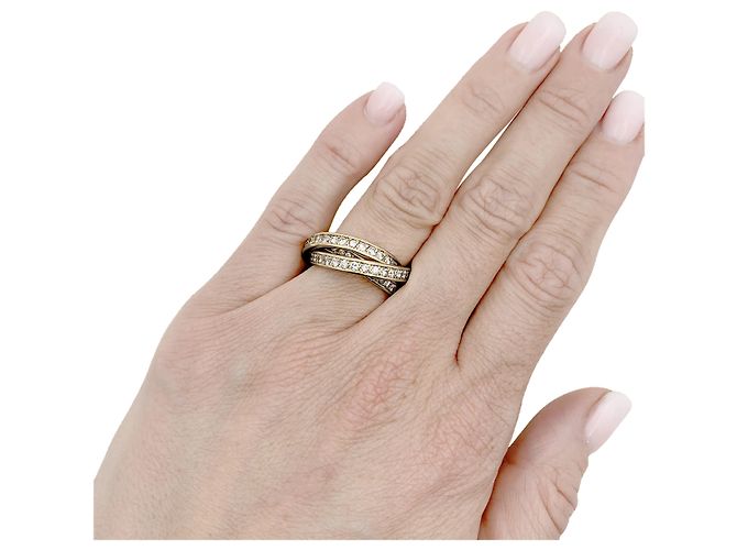 Anello Cartier, "Trinity", oro giallo, diamanti. - vista 5