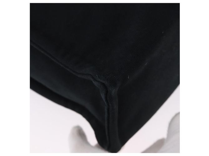 Hermès Borsa Fourre Tout HERMES MM Tela Nero Argento Autentica gh2247A - vista 10