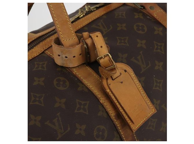 LOUIS VUITTON Monogram Sac Souple 55 Boston Bag M41622 LV Auth BA14394 Monogramma - vista 20