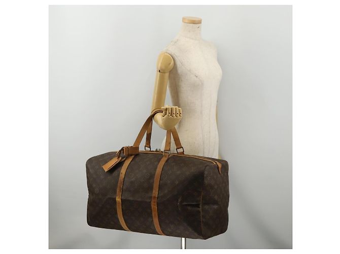 LOUIS VUITTON Monogram Sac Souple 55 Boston Bag M41622 LV Auth BA14394 Monogramma - vista 24
