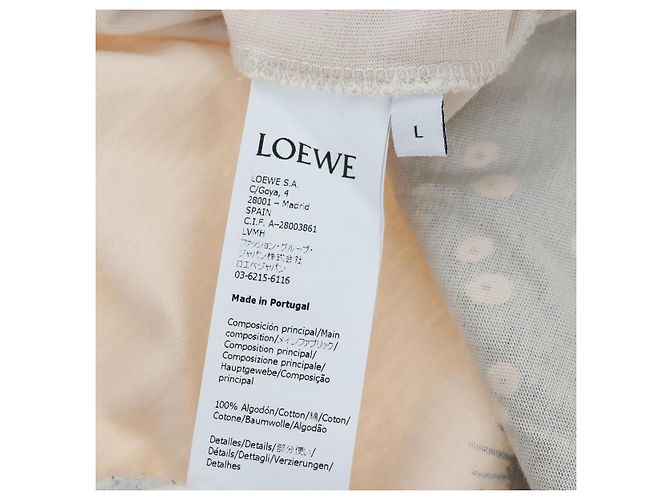 Camiseta LOEWE Colaboración Totoro Soot Sprites Algodón L Beige Auth 192681M - vista 13