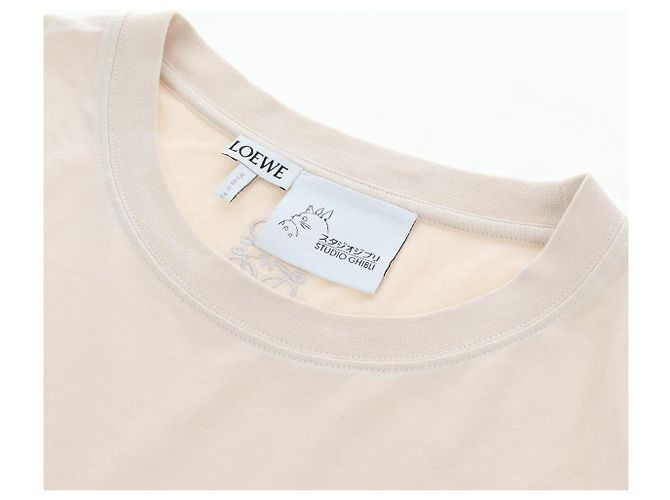 Camiseta LOEWE Colaboración Totoro Soot Sprites Algodón L Beige Auth 192681M - vista 9