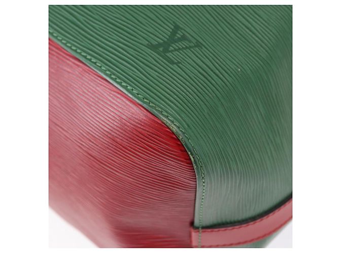 Borsa a Spalla LOUIS VUITTON Epi Petit Noe Verde Rosso M44147 LV Auth BA14655A - vista 14