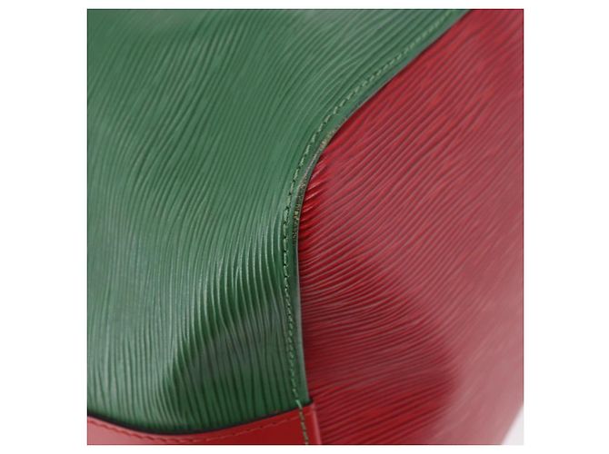 Borsa a Spalla LOUIS VUITTON Epi Petit Noe Verde Rosso M44147 LV Auth BA14655A - vista 15
