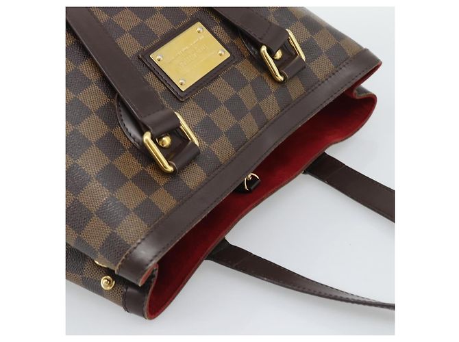 LOUIS VUITTON Borsa Tote Hampstead PM Damier Ebene N51205 LV Auth ka5516 - vista 6