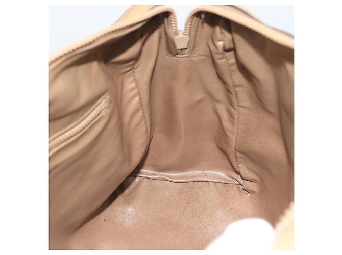 Céline Borsa CELINE Macadam in PVC e pelle Beige con finiture dorate Auth gh2301 - vista 18