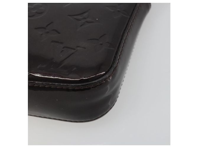 LOUIS VUITTON Monogram Vernis Pochette Pouch Amarante M91576 LV Auth 191524 Bordò - vista 14
