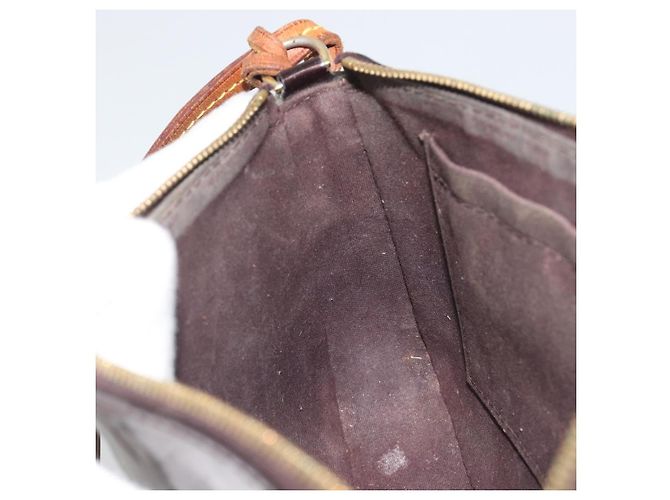 LOUIS VUITTON Monogram Vernis Pochette Pouch Amarante M91576 LV Auth 191524 Bordò - vista 20